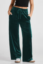 Evergreen Solid Hose mit weitem Bein und Kordelzug in der Taille