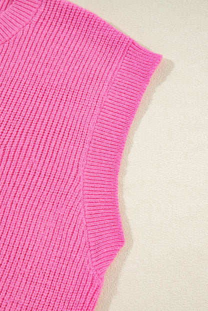 Bonbon – Glitzernde Strickweste mit amerikanischer Flagge