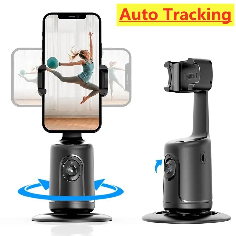 AI Smart Gimbal: 360° Auto Face Tracking Phone Holder