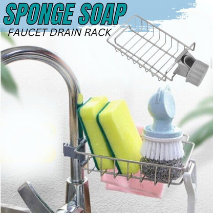 Abflussregal Aufbewahrungshalter Regal Küchenspüle Wasserhahn Schwamm Seifentuch Rack Halterung