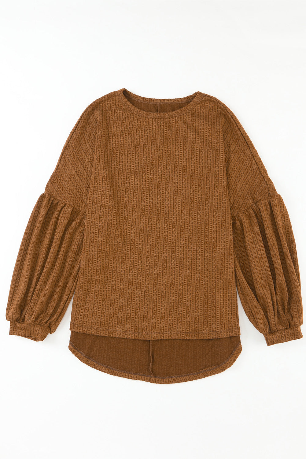 Langärmliges Oberteil aus Jacquard-Imitat-Strick