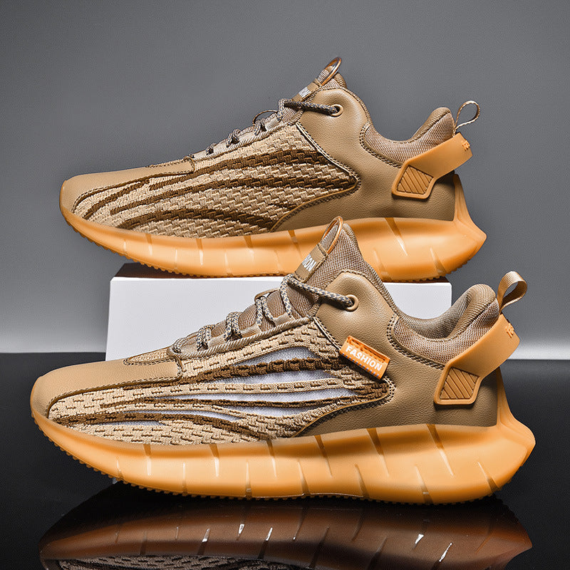 Trendy Breathable Sports Shoes: Lightweight Running Sneakers with Popcorn Design