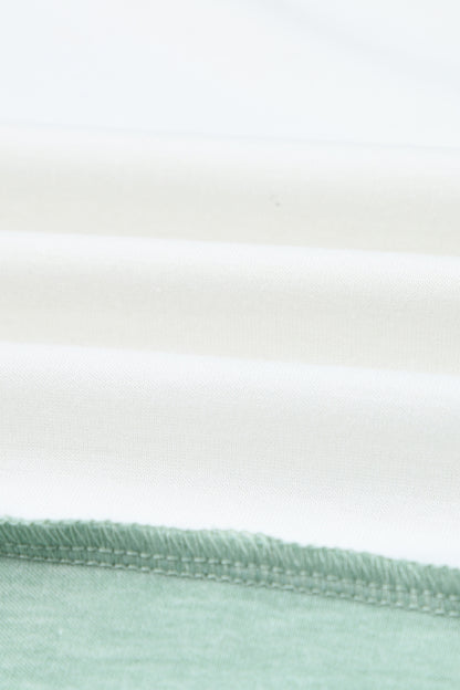 Yellow Colorblock Button Accent Pullover Hoodie