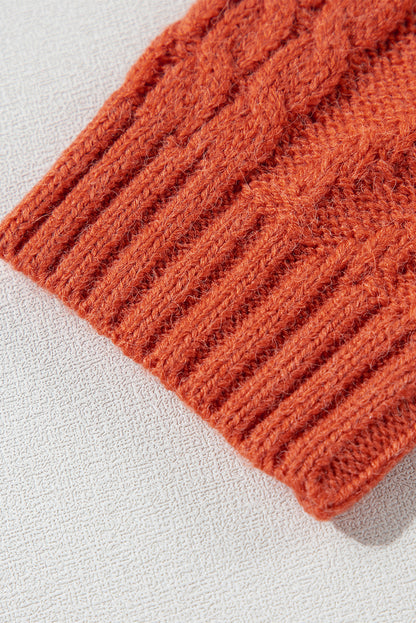 Pullover mit überschnittener Schulter und aufgesetzter Tasche in Colorblock-Optik in Gold Flame