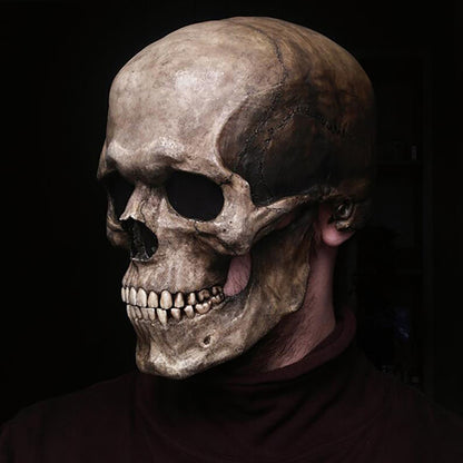 Halloween Beweglicher Mund Schädel Maske Helm Mund Beweglicher Schädel Voller Kopf Schädel Maske