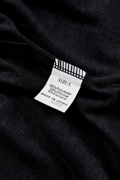 Schwarzes gestreiftes Langarm-Minikleid mit Leopardenmuster