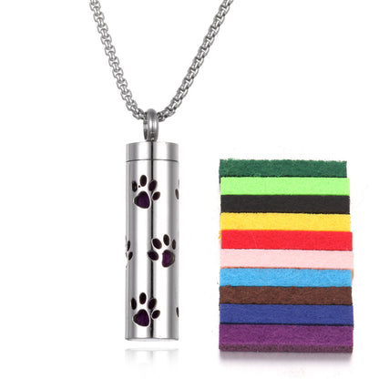 Titanium Steel Aromatherapy Pendant