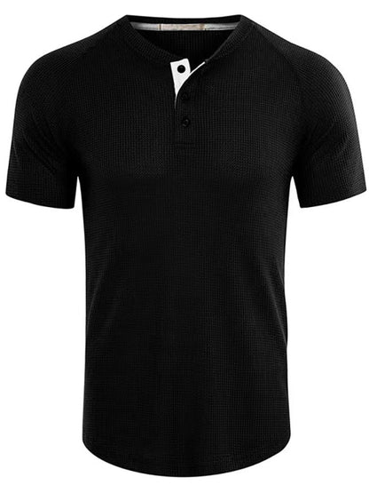 Men's Short Sleeve T-Shirt Muscle Fitted T Shirt Gym Workout Athletic Tee