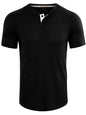 Men's Short Sleeve T-Shirt Muscle Fitted T Shirt Gym Workout Athletic Tee