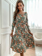 New product long -sleeved long -sleeved base fashion dress