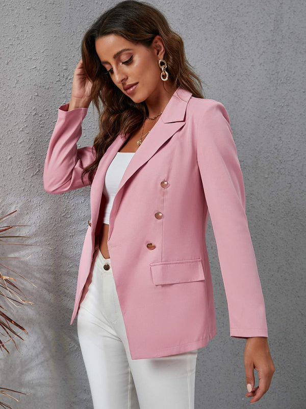 Temperament  cross-border long sleeved small suit jacket women's versatile