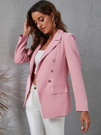 Temperament  cross-border long sleeved small suit jacket women's versatile