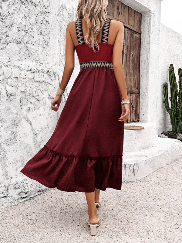 Neues elegantes Neckholder-Kleid mit hoher Taille 