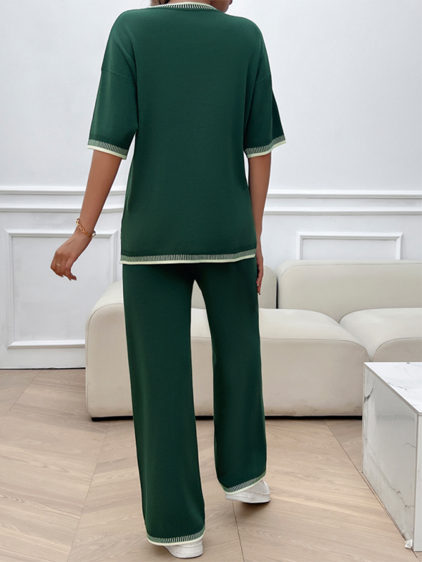 Neuer lässiger Pullover- und Hosenanzug für Frühling und Sommer 
