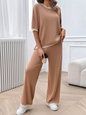 New spring and summer casual temperament sweater and trousers suit