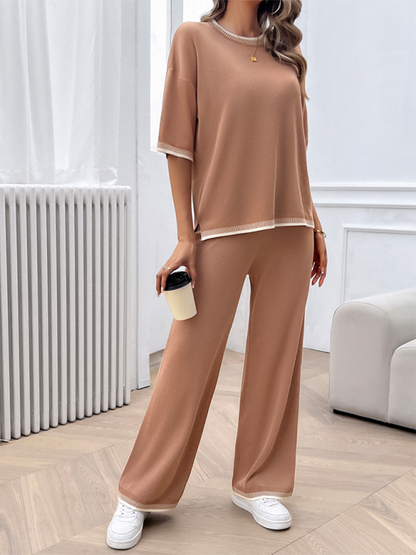 Neuer lässiger Pullover- und Hosenanzug für Frühling und Sommer 