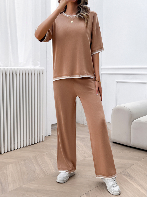 Neuer lässiger Pullover- und Hosenanzug für Frühling und Sommer 