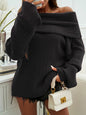 Damen Pullover mit lockeren Schultern und langen Ärmeln 