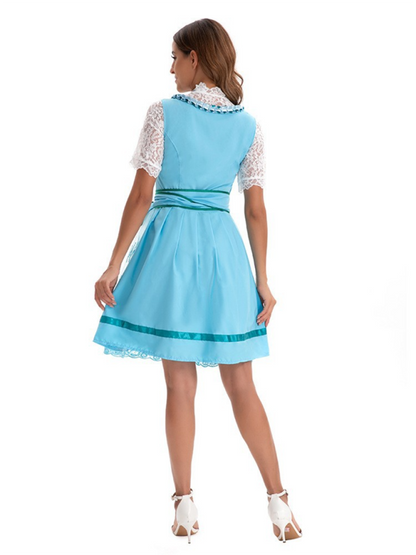 Deutsche München Oktoberfest Kleidung Damen Bedrucktes Bier Kleidung Kleid 
