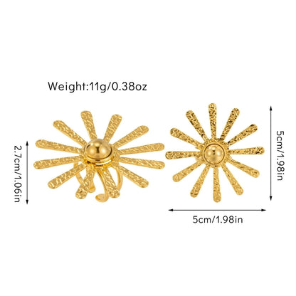 Simple Style Geometric Titanium Steel Open Rings In Bulk