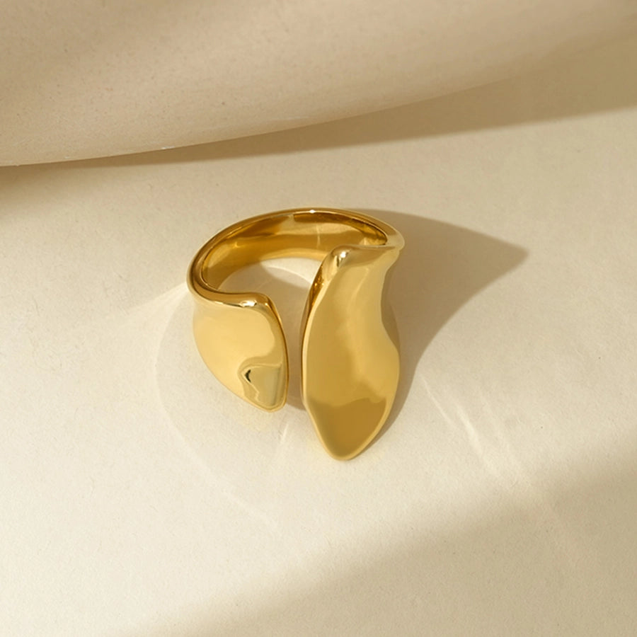 Jewelry IG Style Simple Style Commute Geometric 304 Stainless Steel 14K Gold Plated Polishing Open Rings